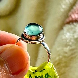 Aquamarine ring 925 Sterling Silver Size 7 $30